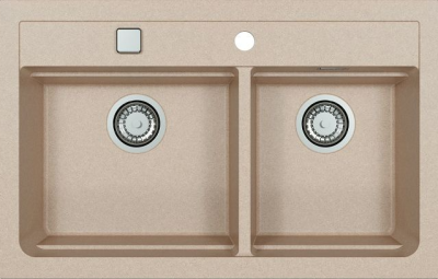 ALVEUS GRANITAL ATROX 50 TERRA - G22, мойка, гранит, бежевый (в комплекте с сифоном 1132822) ALVEUS GRANITAL ATROX 50 TERRA - G22, мойка, гранит, бежевый (в комплекте с сифоном 1132822)