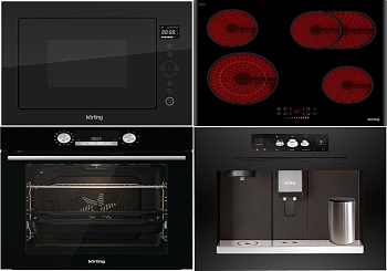 Фото товара: KORTING HK 62550 B + OKB 8481 ESN PYRO + KMI 825 TGN + KCM 9830 BCG