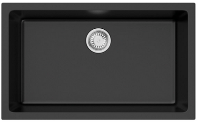 Omoikiri Okinoshima 76-U/I-BL, мойка, керамика, черный
