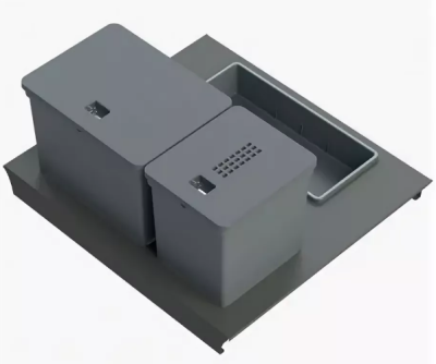 Tecnoinox система Kit da cassetto mini 60 B45 c/vaschetta, 1х6л, 1х10л, 1 лоток