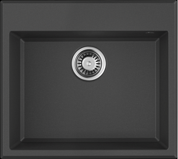 Фото товара: Omoikiri Tedori 57-BL, мойка, гранит, черный