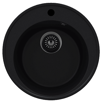 Фото товара: Maunfeld Medusa 485 MFQS-485B, мойка, гранит, черный