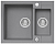 Фото товара: ALVEUS ROCK 80 GRANITAL CONCRETE-G81, мойка, гранит, серый (в комп.с сифоном 1105299)