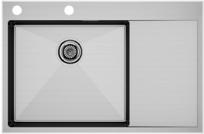 Детальное фото товара: Paulmark KRONER-EDGE 78F, мойка, нержавеющая сталь брашированная, левая