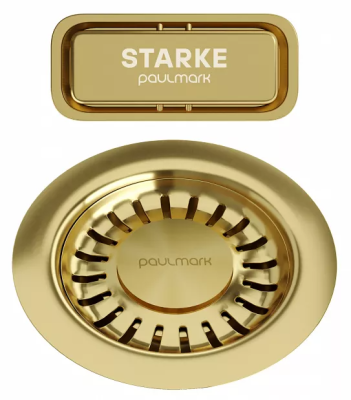 Детальное фото товара: Paulmark слив с овальным переливом, светлое золото