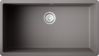 Детальное фото товара: Omoikiri Kata 74-U-GR, мойка, гранит, leningrad grey