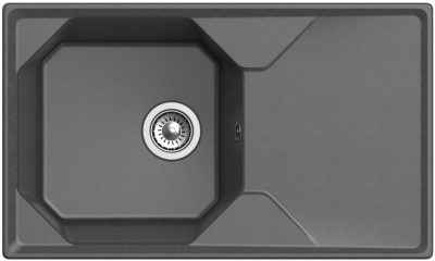 Детальное фото товара: GranFest UNIQUE GF-U-840L, мойка, мрамор, графит