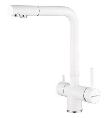 Paulmark SKALEN, смеситель, белый матовый Paulmark SKALEN, смеситель, белый матовый