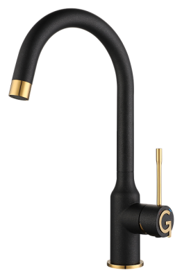 Rivelato GARDA 1923502 antracite/oro, смеситель, гранит, антрацит/золото