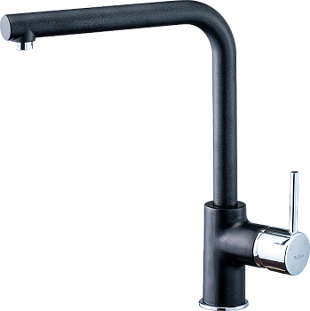 Фото товара: Rivelato VICO 9021608 antracite/cromo, смеситель, гранит, антрацит/хром