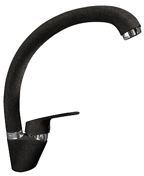 Фото товара: GranFest QUARZ Z3323, смеситель, гранит, черный