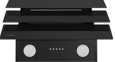 Maunfeld CASCADA PUSH 50 Glass Black Детальное фото товара: Maunfeld CASCADA PUSH 50 Glass Black