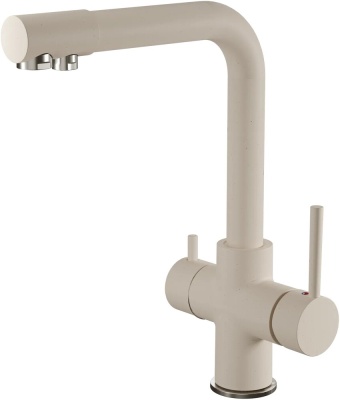 GranFest GF-Z-5423, смеситель, гранит, белый Детальное фото товара: GranFest GF-Z-5423, смеситель, гранит, белый