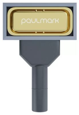 Paulmark PM24-LG, перелив овальный с логотипом, светлое золото