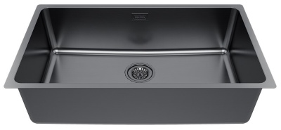 Детальное фото товара: Paulmark YUNI 76 UNI, мойка, нержавеющая сталь, вороненая сталь