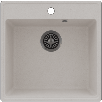 Детальное фото товара: Maunfeld Perla 505 MFQS-505W, мойка, гранит, кремовый
