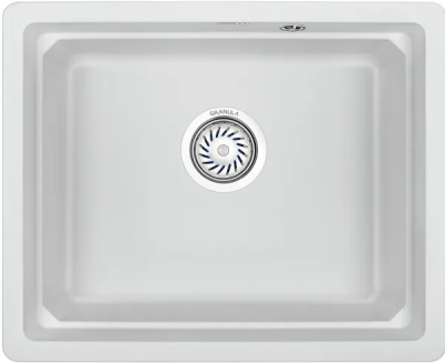 GRANULA 5501U мойка, гранит, арктик (белый)
