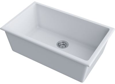 Детальное фото товара: Omoikiri Okinoshima 76-U/I-WH, мойка, керамика, белый