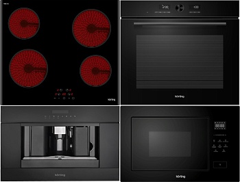 Фото товара: KORTING HK 60003 B + OKB 1680 GN MW + KMI 827 GN + KCM 9200 BG