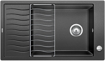Фото товара: Blanco Elon XL 8S, мойка, гранит, антрацит с клапаном-автоматом
