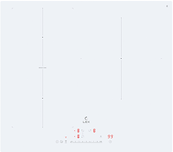 Фото товара: LEX EVI 631A I WH индукционная поверхность