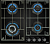 Фото товара: DeLonghi GRETA 6GW NB газовая поверхность