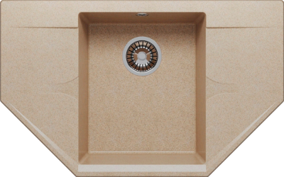 Polygran RIFF-800, мойка, мрамор, песочный 302
