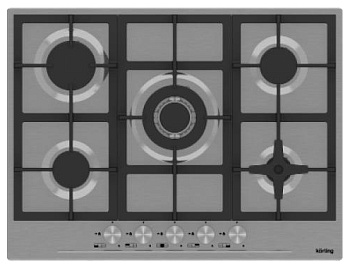 Фото товара: Korting HG 765 CTX газовая поверхность