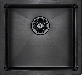 Фото товара: Paulmark ALLER 48 UNI, мойка, нержавеющая сталь, вороненая сталь