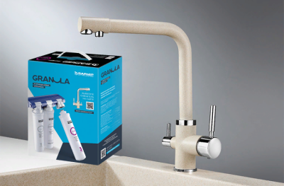 GRANULA 2015 смеситель, гранит, пирит + АКС-002 фильтр Барьер ЭКСПЕРТ