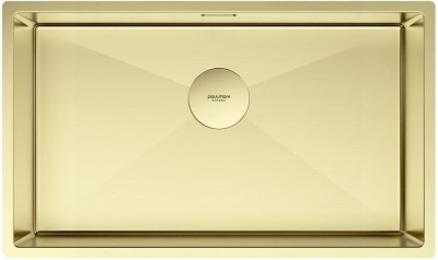 Детальное фото товара: Paulmark NEXT 74 UNI, мойка, нержавеющая сталь, светлое золото