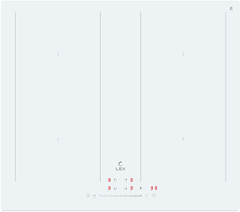 Фото товара: LEX EVI 641B WH индукционная поверхность