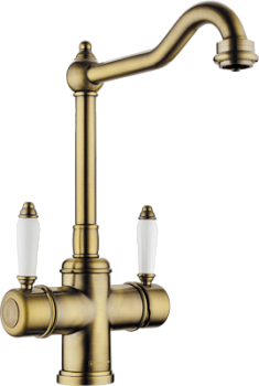 Фото товара: Omoikiri Tottori-AB, смеситель, латунь античная