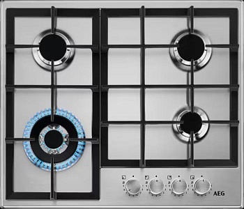 Фото товара: AEG HGB64420SM газовая поверхность