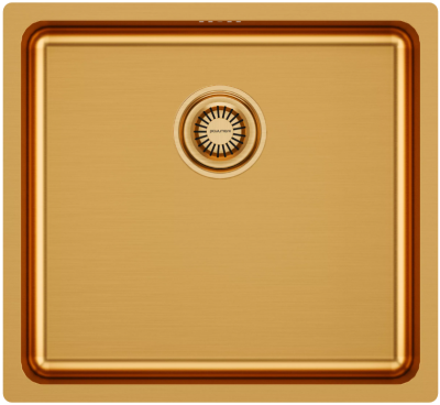 Детальное фото товара: Paulmark VISTA 48, мойка, нержавеющая сталь, брашированное золото