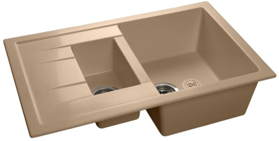 Детальное фото товара: GranFest QUADRO GF-Q-775 KL, мойка, мрамор, топаз