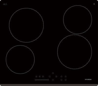 Детальное фото товара: Hyundai HHE 6451 BG стеклокерамическая поверхность