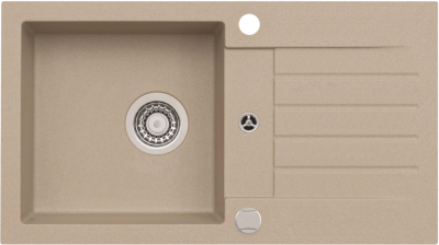 ALVEUS GRANITAL GENESIS AMARO 130 G55, мойка, гранит, бежевый ALVEUS GRANITAL GENESIS AMARO 130 G55, мойка, гранит, бежевый