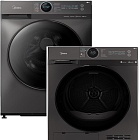 Midea стирка MF200W90WBS/S-RU + сушка MD200H90W/T-RU + соед.эл MSKK-S20