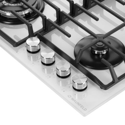 Maunfeld EGHG.64.63CW/G Детальное фото товара: Maunfeld EGHG.64.63CW/G газовая поверхность