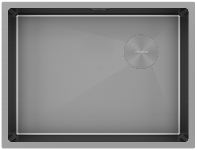 Paulmark NEXT-SKEW 58 UNI, мойка, нержавеющая сталь, матовый серый