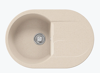 Фото товара: Polygran ATOL-760, мойка, мрамор, кремовый 327