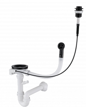 Фото товара: Rivelato 13PB2-P2 сливная арматура для одночашевых моек белый