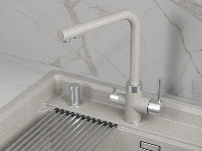 Детальное фото товара: GRANULA 5015 смеситель, нержавеющая сталь, базальт