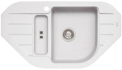 ALVEUS NIAGARA 60 GRANITAL ARCTIC-G11, мойка, гранит, белый (с сифоном 1105297)