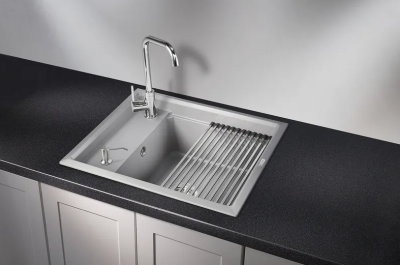 GRANULA 6004 мойка, гранит, алюминиум Детальное фото товара: GRANULA 6004 мойка, гранит, алюминиум