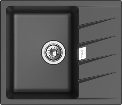 Детальное фото товара: Rivelato RAUM RM-58 antracite, мойка, гранит, антрацит