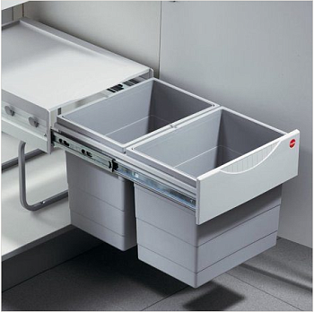 Фото товара: Hailo Space Saving ведро для мусора 36л (2x18)