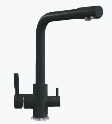 Детальное фото товара: Polygran Высокий Дуо, смеситель, космос 316