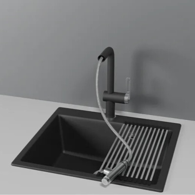 Детальное фото товара: GRANULA 8169 смеситель, гранит, шварц